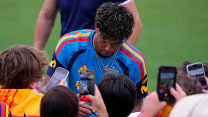 Spain soccer team training