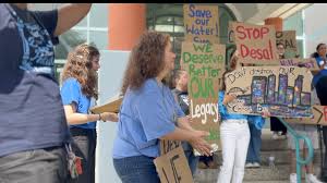 Inner Harbor desalination project draws Hillcrest protesters to City Hall