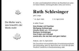 Ruth Schlesinger | Nordkurier Anzeigen