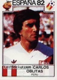 Juan Carlos Oblitas (Peru). 88. Panini FIFA World Cup Spain 1982 - 88