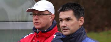 Heiligenstadts Trainergespann Marco Wehr (blaue Jacke) und Co-Trainer Ronald ...