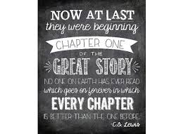 Now At Last They Were Beginning Chapter One - C.S. Lewis Printable ... via Relatably.com