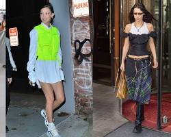 Bella Hadid, trendy fashion model