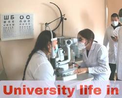 medical students in Russia universities labs and clinics, généré par IA