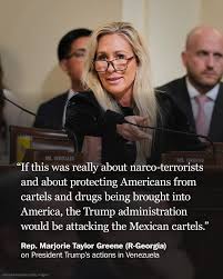 Rep. Marjorie Taylor Greene (R-Georgia) said President Trump’s actions in Venezuela show he’s losing sight of putting America first on the world stage. Greene had an acrimonious split with the president on several issues, including foreign policy. https://wapo