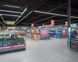 Image of Aldi supermarket interior