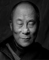 Clive Arrowsmith. HH Dalai Lama (Eyes Closed), NY. Archival Pigment Photograph. 2001, Printed Later. 37 x 28 1/2 inches, Image Size 30 x 22 1/2 inches - HLphoto_Clive_Arrowsmith_Dalai_Lama