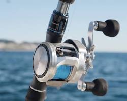 Daiwa Ryoga reel mounted on fishing rod, AI로 생성
