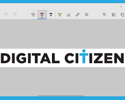 Snip & Sketch editor with screenshot