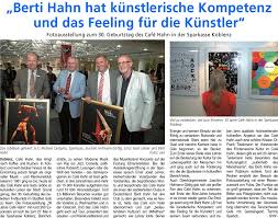 Fotoausstellung zu 30 Jahre Koblenzer Café Hahn: Berti Hahn hat ...