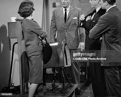 Perry Mason 1957 TV series Raymond Burr as Perry Mason Barbara Hale as Della Street William Hopper as Paul Drake courtroom scenes black and white television stills CBS show, AI generated
