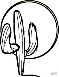 Résultat de recherche d'images pour "cactus coloring pages"