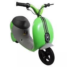 pulse green sit down scooter 