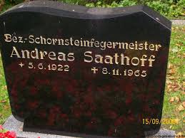 Grab von Andreas Saathoff (05.06.1922-08.11.1965), Friedhof Weene - wu058