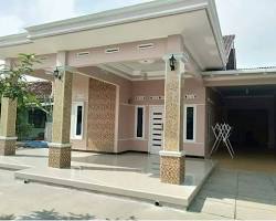 Gambar Keramik Tiang Teras Depan dengan Motif List