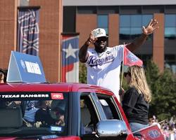 Image of Texas Rangers Parade float