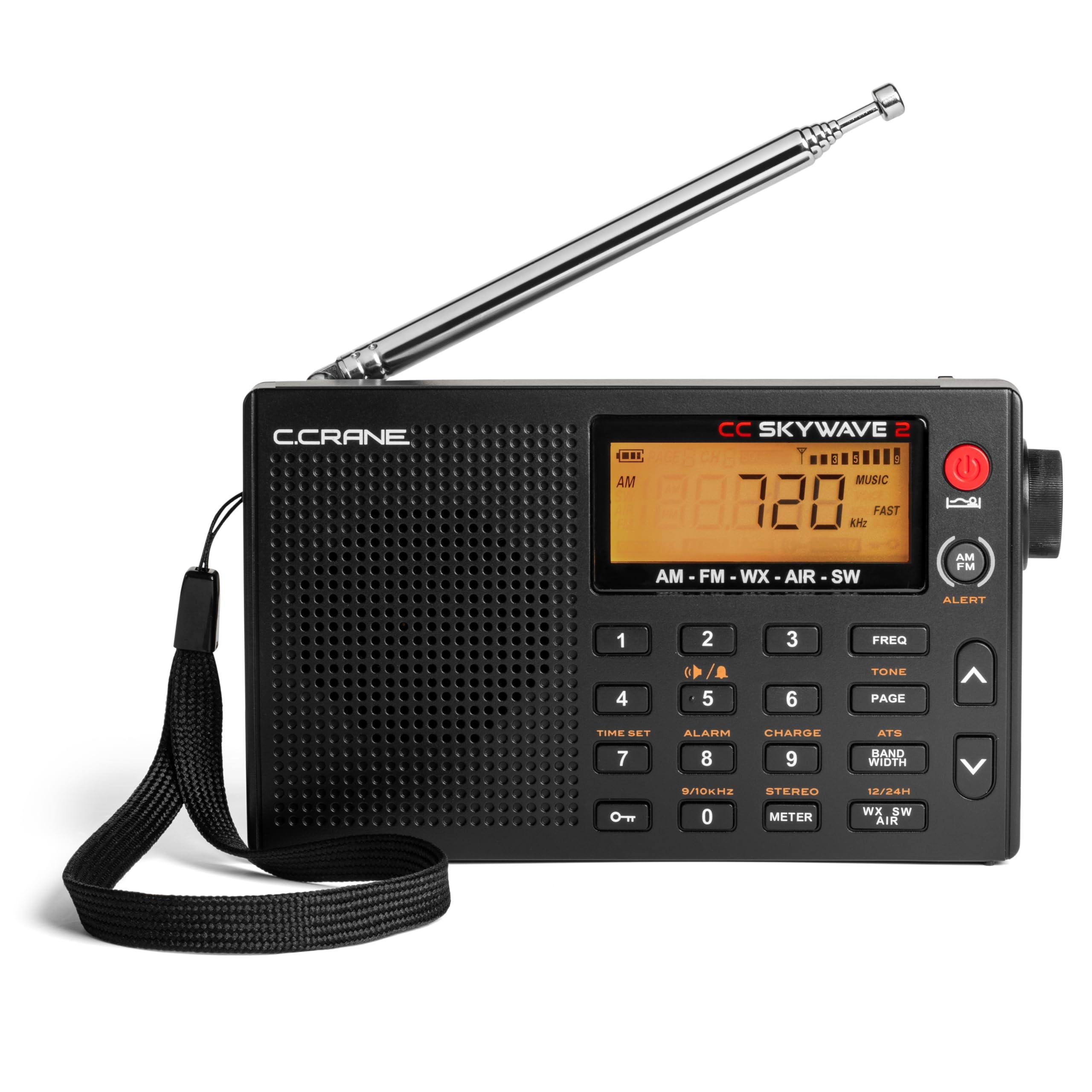 C. Crane Cc Skywave 2 Am Fm Onda Corta Noaa Weather + Alert