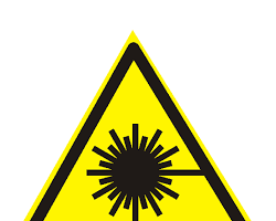 Изображение: Предупреждающая табличка Опасность лазера