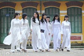 Image result for nữ sinh áo dài trắng
