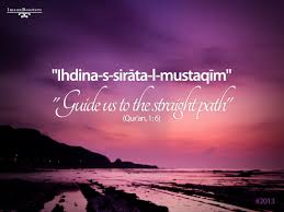 Ihidina (Guide Us) (Quran 1:6 Poster on Sundown... • Islamic Art ... via Relatably.com