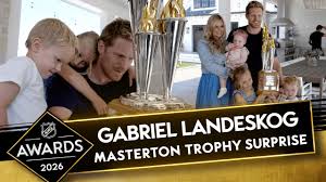 Gabriel Landeskog Honored with Masterton and Mark Messier NHL Leadership Awards