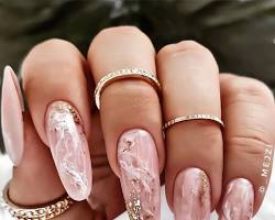 Image of Marble nails nail art design