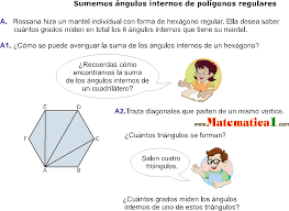 Resultado de imagen de los poligonos y sus angulos internos