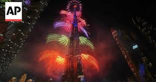 New Year fireworks in Dubai, Paris, London and around the globe