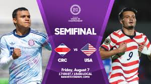 Costa Rica, USA to compete for U-20 Championship Final berth