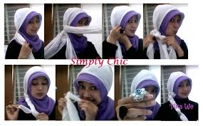Hasil gambar untuk tutorial hijab paris