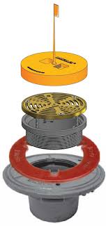 MIFAB Finished floor drain ships complete with thick plastic ...