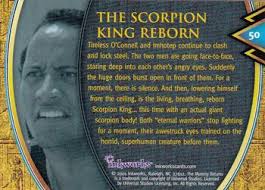 2001 Inkworks The Mummy Returns #50 The Scorpion King Reborn Back - 75373-50Bk