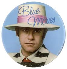 Elton John Blue Moves USA Promo Badge/Button BUTTON BADGE Blue Moves Elton John BUTTON BADGE MCA - Elton-John-Blue-Moves-530588