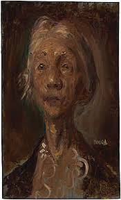 William Dobell Sketch Portrait of Dame Mary Gilmore, by William Dobell c.1956, oil on composition board. 45.2 x 27.5 cm. Now here is one that shows a bit of ... - william-dobell