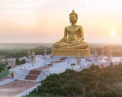 Image of Buddha statue in a Cambodian temple