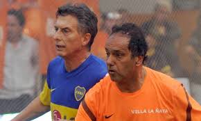 Resultado de imagen para macri scioli futbol