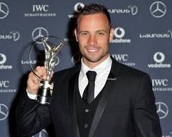 Image of Oscar Pistorius with the Laureus World Sports Award