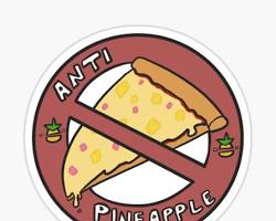 Antipineapple pizza 이미지