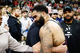 Gable Steveson in the octagon training for MMA competitions