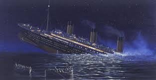 Image result for the titanic sinking