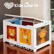 Mocka Wooden Toy Box Storage for Kids