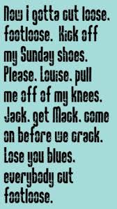 Footloose. Song Challenge Day 7 | Song Challenge | Pinterest via Relatably.com