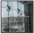 Exterior glass wall panels