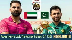 PAK vs UAE 2nd T20I, Tri-Nation Series Highlights: Pakistan 207 (20), UAE 176/8 (20)- Men In Green Claim Victory