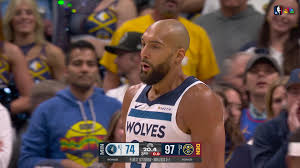 Rudy Gobert ascends for the slam!