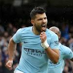 Aguero hits Leicester City storm
