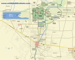 Image of tourist map of the Angkor Archaeological Park