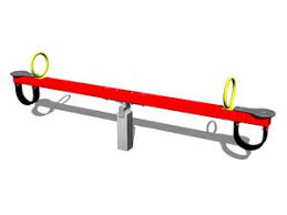 Four seat seesaw - blue | PLAYGROUNDS-BONITA.com