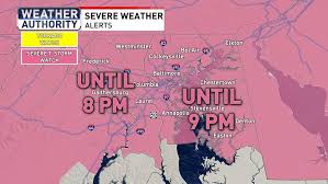 WEATHER ALERT | Severe thunderstorm watch, warnings issued for parts of Maryland