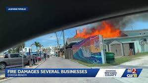 Fire tears through The Tiny Turtle restaurant in Cocoa Beach, damages other businesses